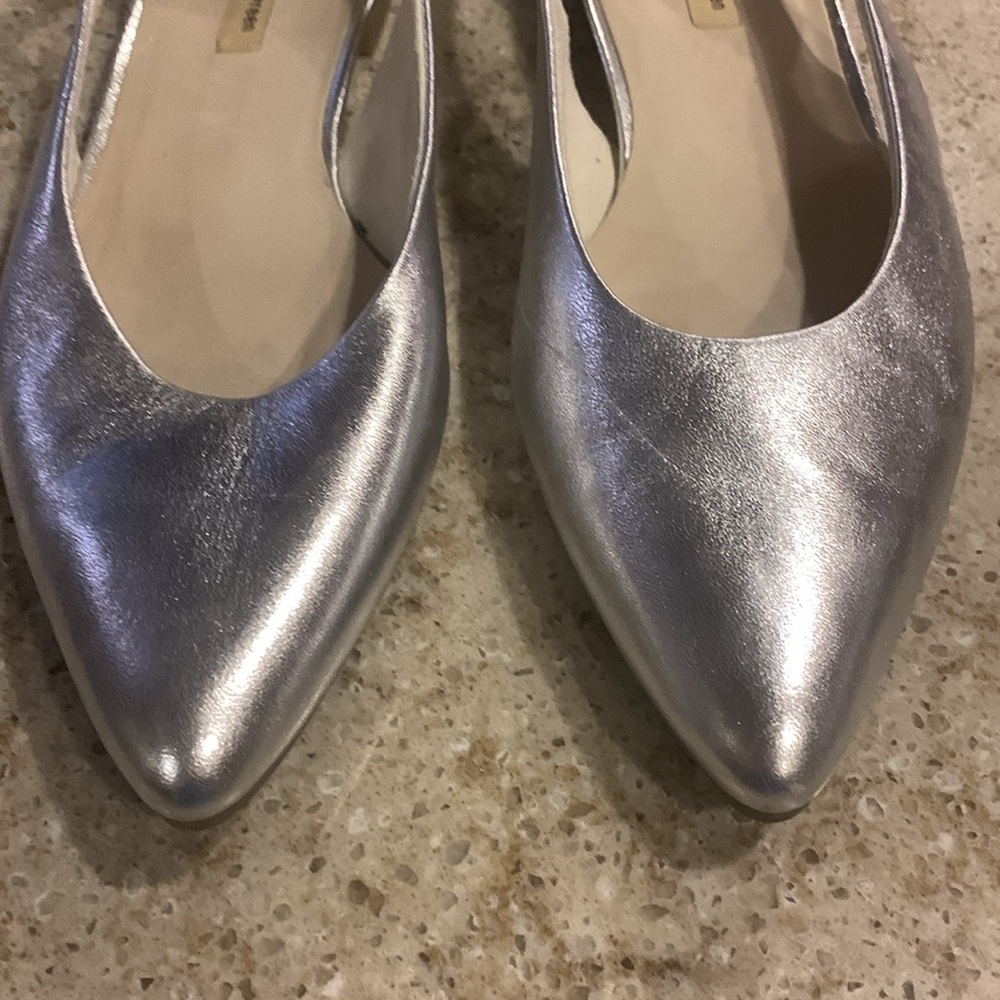 NWOT Paul Green Super Soft Silver Leather Ballet flats Size 9.5 - Picture 7 of 10